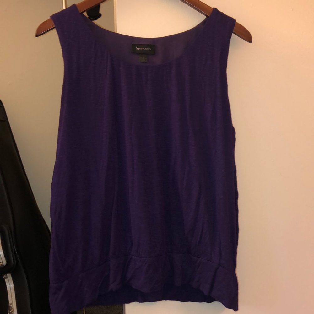 AB Studio purple tank shirt
